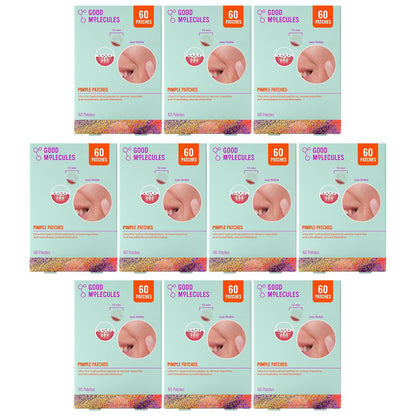 Good Molecules Pimple Patches, Hydrocolloid Patches, 600 Count (60 x 10)