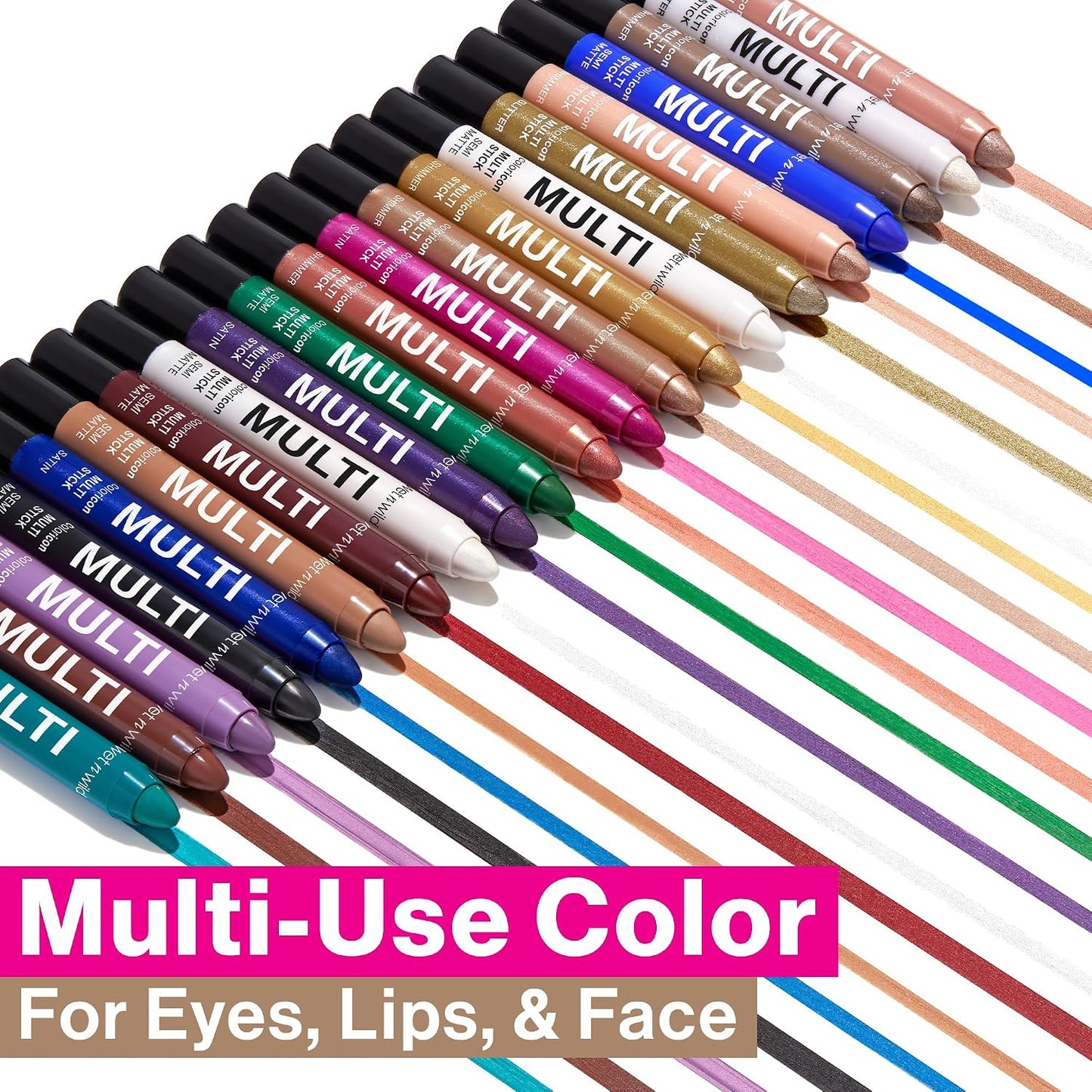 wet n wild Color Icon Cream Eyeliner Eyeshadow Multi-Stick, Moisturizing, Nourishing Velvety Cream-to-Powder Buildable & Blendable Formula, Cruelty-Free & Vegan - Brown Sugar