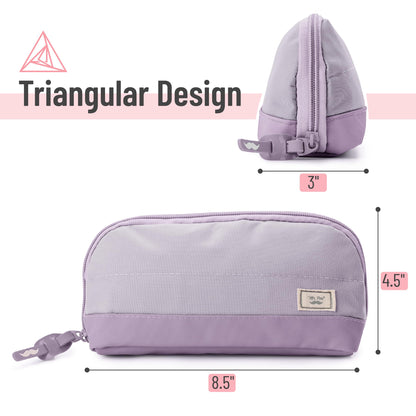 Mr. Pen- Wide-Opening Pencil Case, Triangle Design