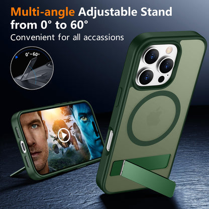SPIDERCASE Magnetic for iPhone 17 Pro Max Case,with Kickstand,Clear