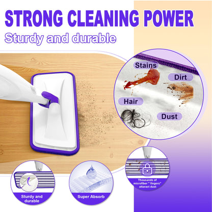 Microfiber Spray Mops for Floors Cleaning: Wet Dry Mop Hardwood Floor Mops