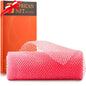 UJFQBH African Net Sponge Authenti, Exfoliating Body Scrubber for Back and Hard to Reach Areas, Gentle Daily Exfoliation for Deep Cleansing, Quick Drying Shower Essential, Aqua Grey 3 Pack