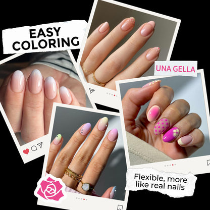 UNA GELLA 15g Nail Glue for Press On Nails with 20ml Nail Glue Remover Kit
