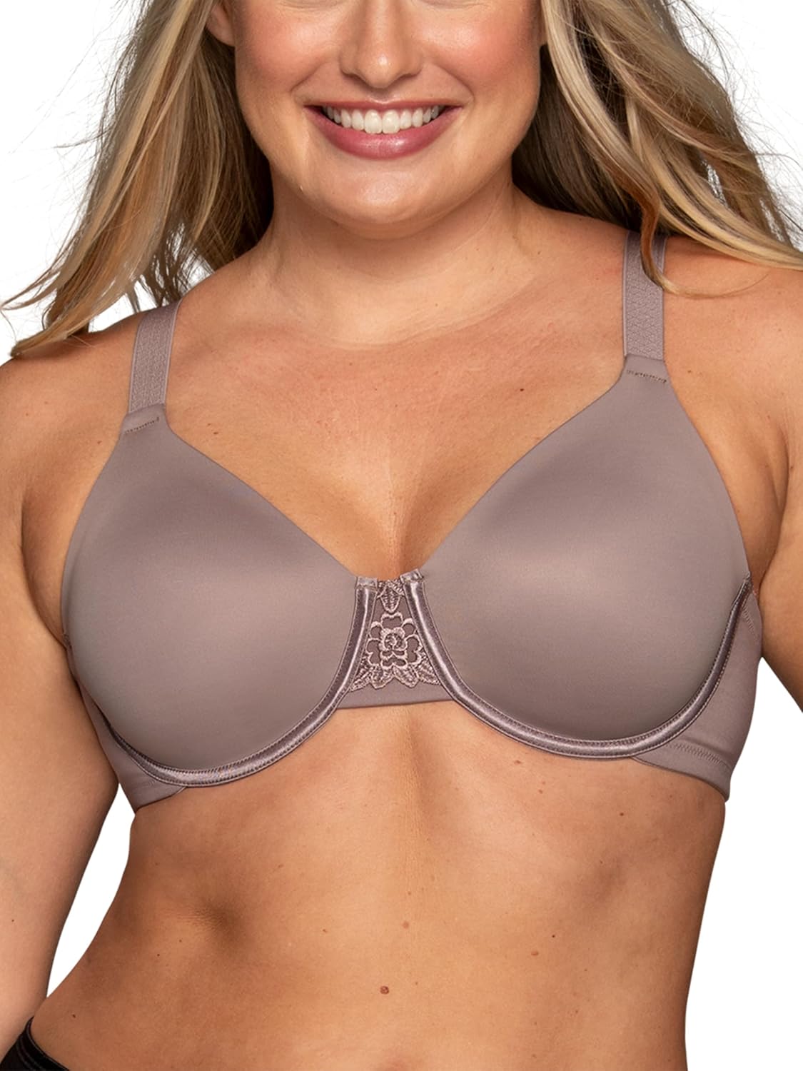Vanity Fair Women's Beauty Back Smoothing Minimizer Bra, Minimizes Bust Line up to 1.5", Non Padded Cups up to H