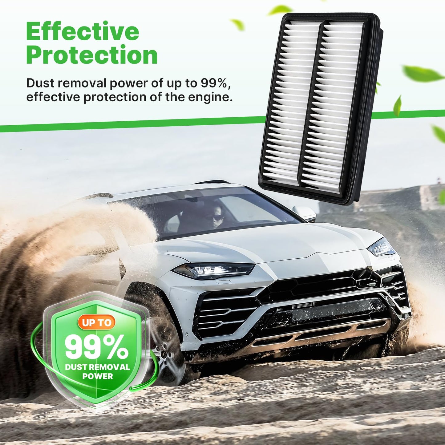 Engine+Cabin Air Filter Fit for 2014-2020 Rogue, 2017-2022 Rogue Sport
