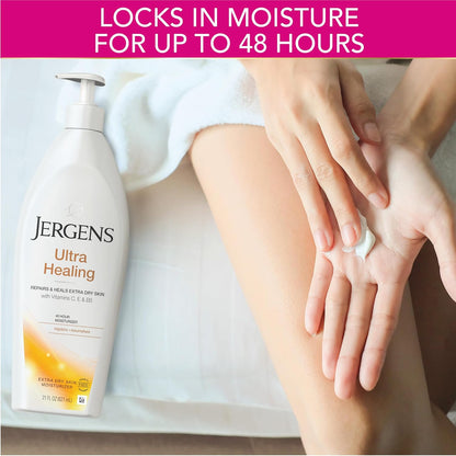 Jergens Ultra Healing Body Lotion, Moisturizer for Dry Skin, 32 fl oz