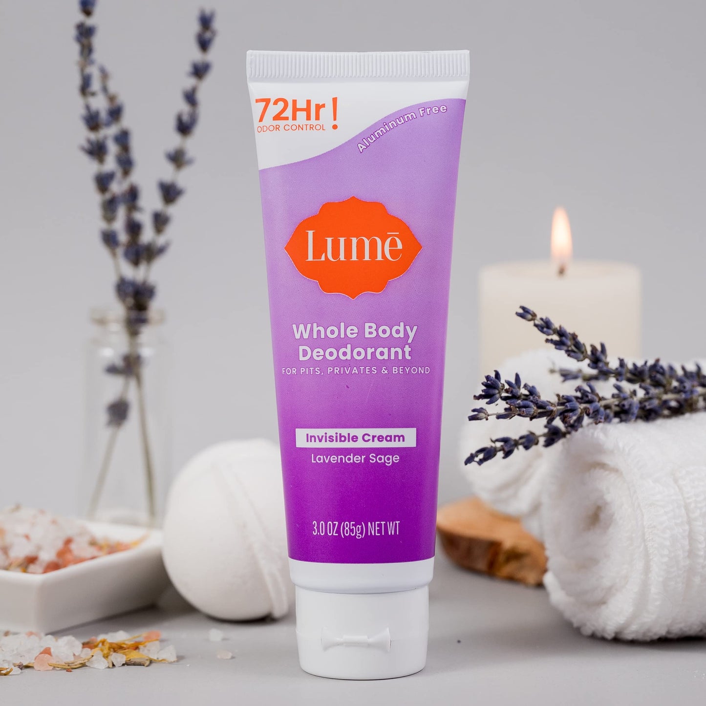 Lume Whole Body Deodorant - Cream Tube - 3 oz (Clean Tangerine)