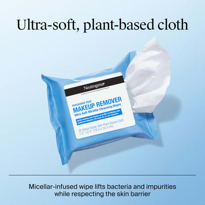 Neutrogena Makeup Remover Towelettes, Daily Single Face Towelettes, 20 Ct