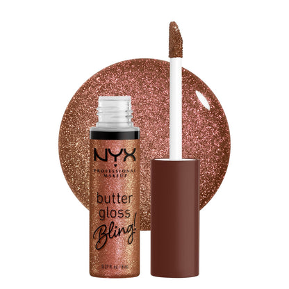 NYX PROFESSIONAL MAKEUP Butter Gloss, Non-Sticky Lip Gloss - Praline (Deep Nude)