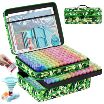 ARTDOT 60 Slots Storage Container for Diamond Art Kits for Adults, Portable Bead Storage Boxes for Diamond Painting Accessories and Tools
