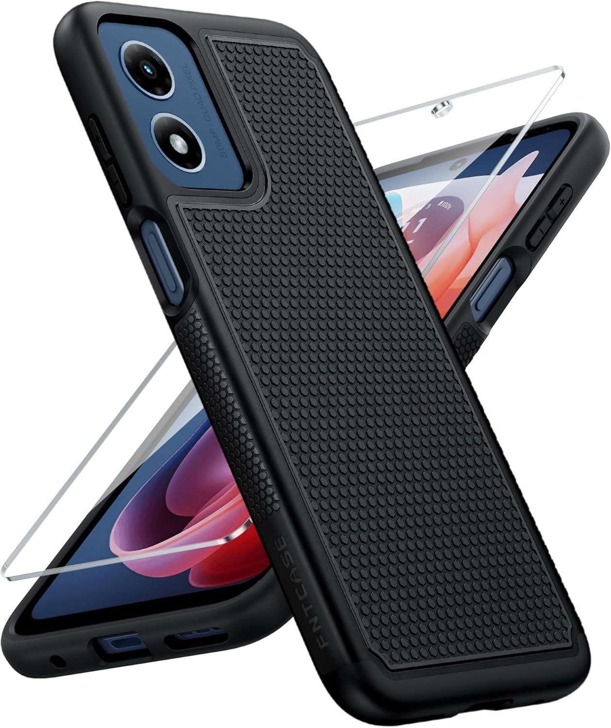 FNTCASE for Google Pixel 10 / Pixel 10 Pro Case: Soft TPU Non Slip Blue
