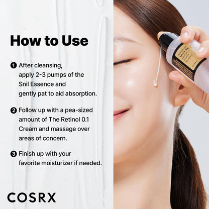 COSRX Snail Mucin 96% Repairing Serum for Sooothing & Hydrating 3.38 oz.