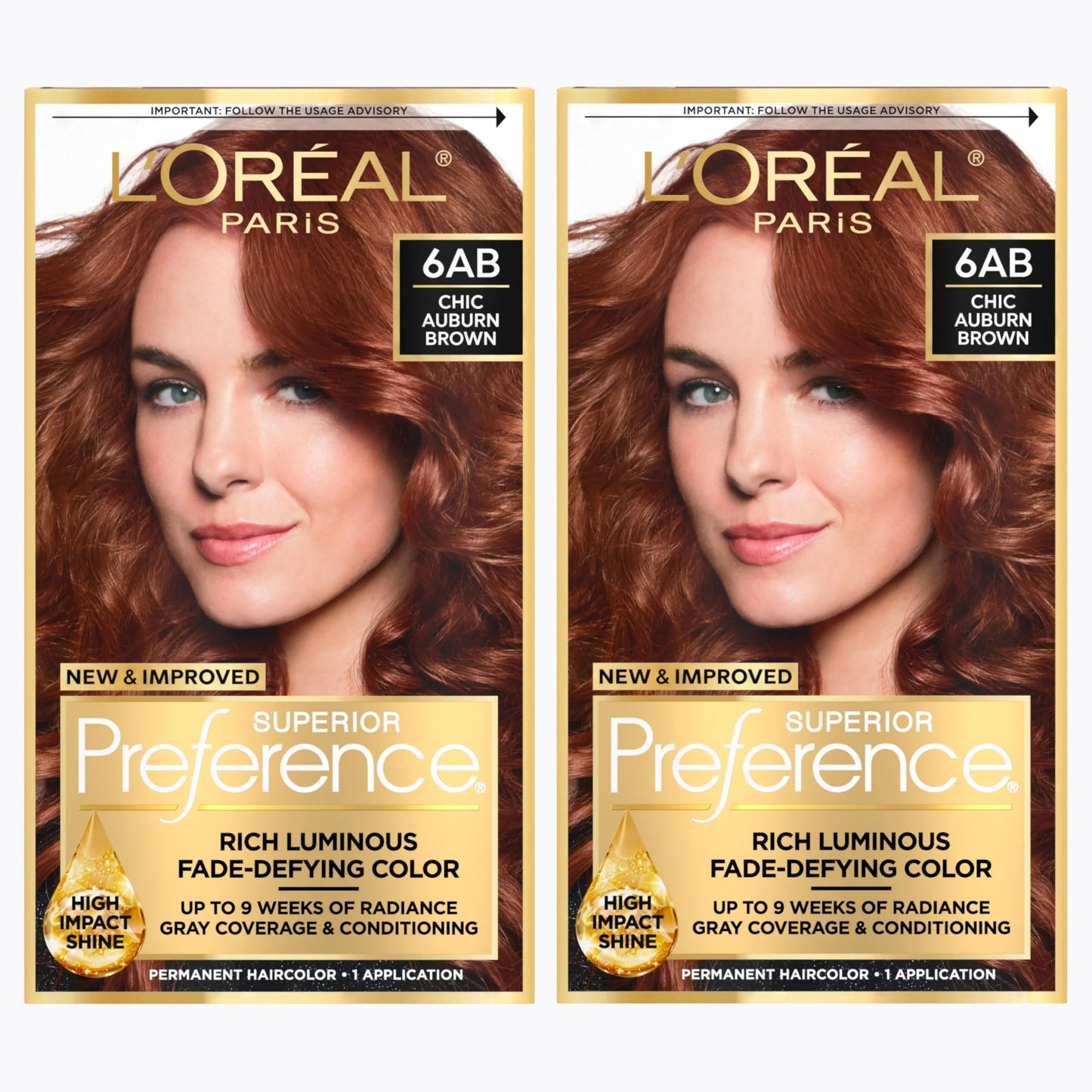 L'Oreal Paris Superior Preference Luminous Fade-Defying Permanent Hair Color, Hair Dye For Up to 9 Weeks of Radiance, Medium Brown 5, 1 Hair Dye Kit