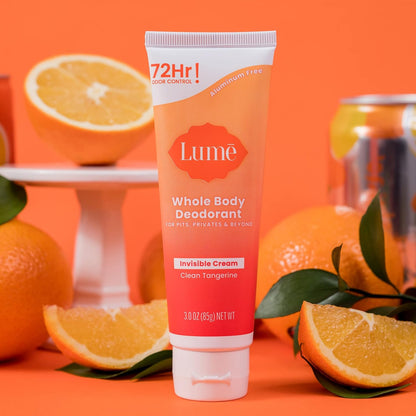 Lume Whole Body Deodorant - Cream Tube - 3 oz (Clean Tangerine)