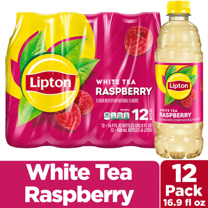 Lipton Iced Tea Lemon, 16.9 Fl Oz Bottles (Pack of 12)