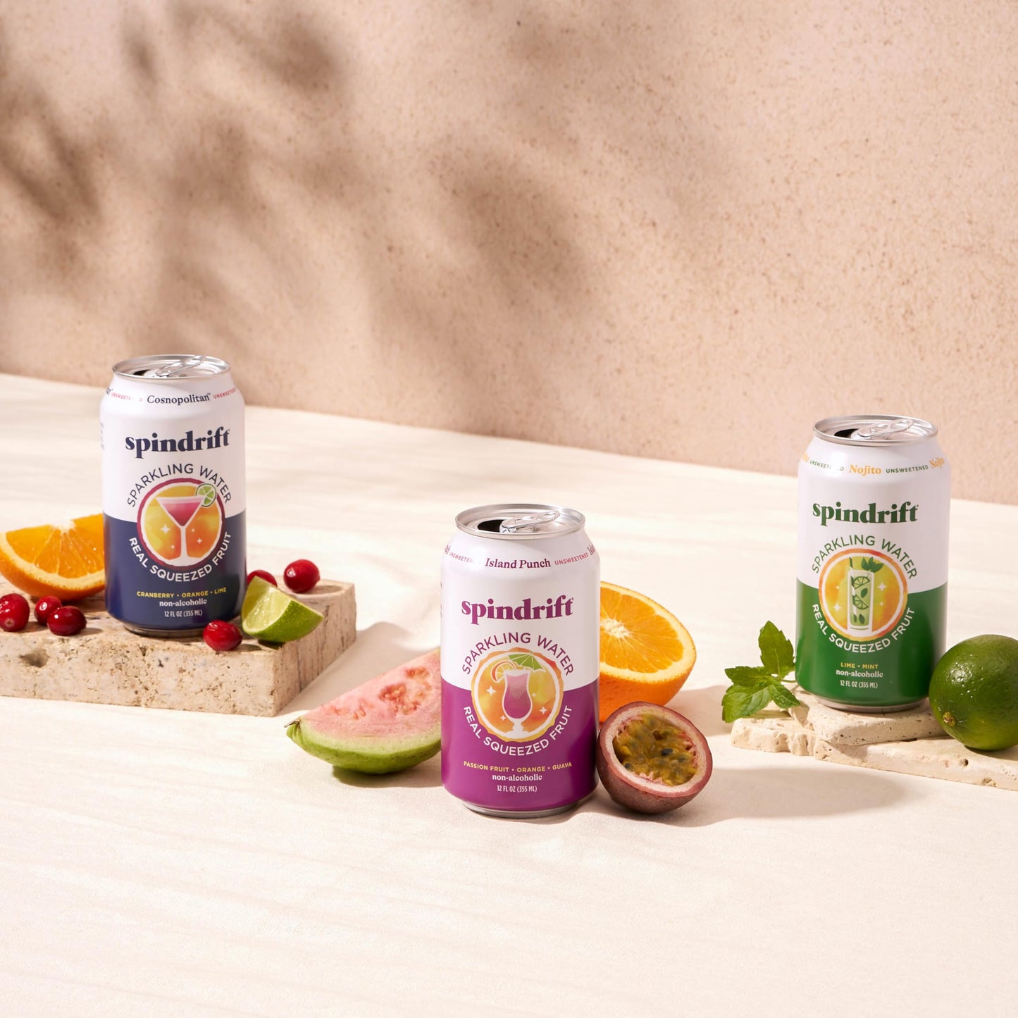 Spindrift Sparkling Water, 4 Flavor Variety Pack, Made with Real Squeezed Fruit, 12 Fl Oz (Pack of 20)