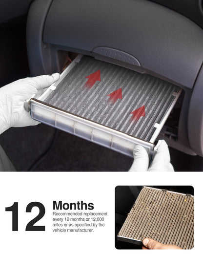 Puroma Cabin Air Filter Activated Carbon for CF11920 CP920 6043C Ford C-Max