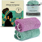 CORATED African Net Sponge with Knots Authentic, Shower Loofah Bath Sponge