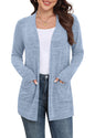 Yincro Women Lightweight Cardigan Long Sleeve Open Front with Pockets S-3XL