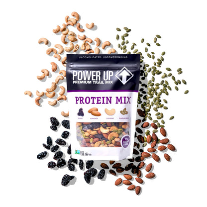 Power Up Trail Mix, Mega Omega Trail Mix, Non-GMO, Vegan, Gluten Free, No Artificial Ingredients, Gourmet Nut, 14 Ounce Bag