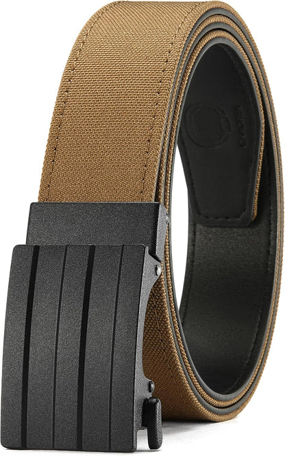 CHAOREN Men's Leather Ratchet Belt - Customizable Fit (35mm)