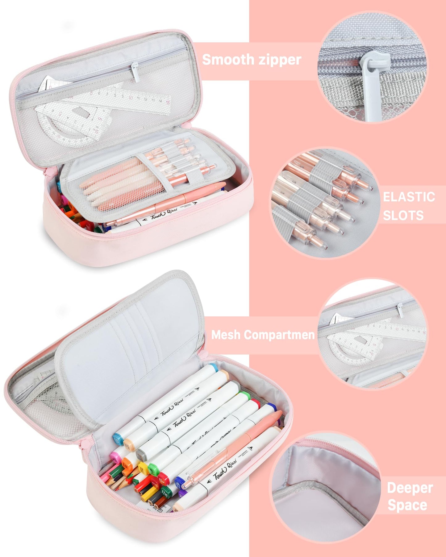 YOKUMA Pencil Case Big Capacity Pencil Pouch Bag Box for Girls Boys Gift