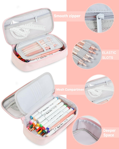 YOKUMA Pencil Case Big Capacity Pencil Pouch Bag Box for Girls Boys Gift
