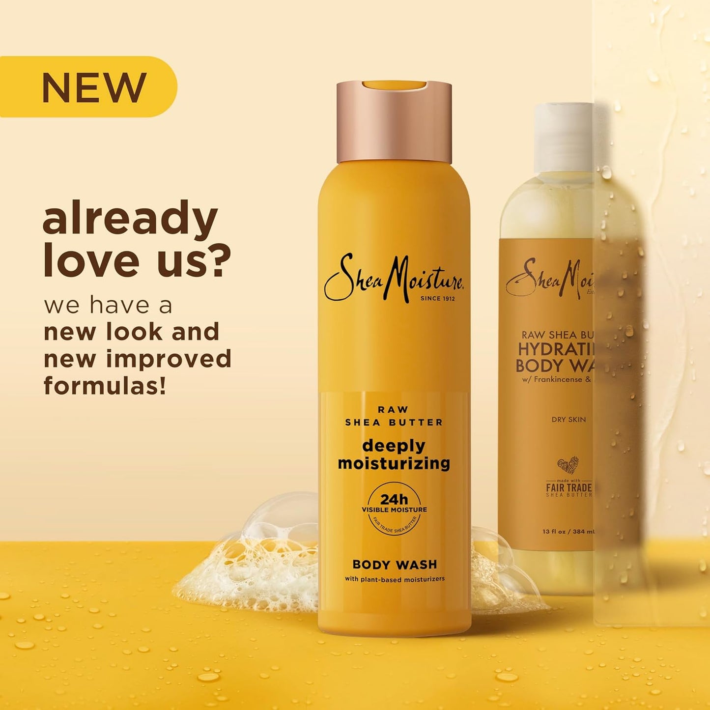 SheaMoisture Raw Shea Butter Body Wash Moisturize and Restore Deeply 18 oz