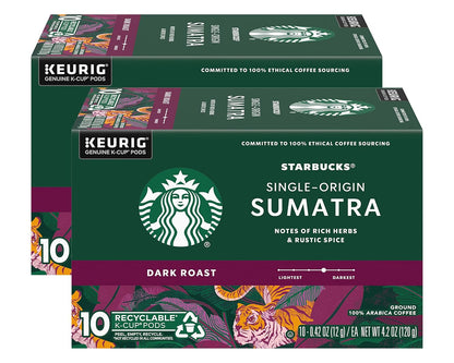 Starbucks K-Cup Coffee Pods, Dark Roast Hot or Iced Coffee, French Roast, 96 Keurig Pods