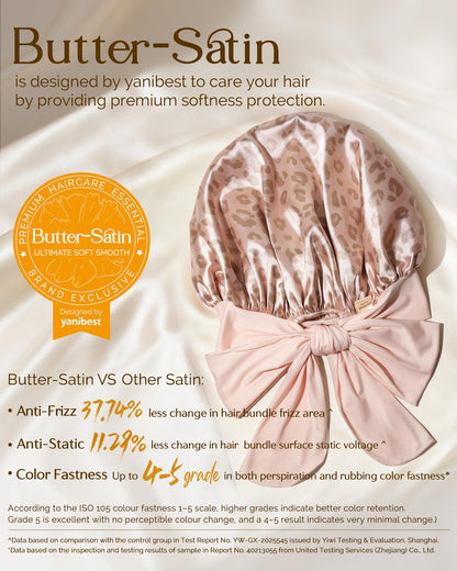YANIBEST Adjustable Silk Bonnet for Sleeping Women Double Layer Satin Bonnet Reduce Friction Prevent Frizz Curly Hair