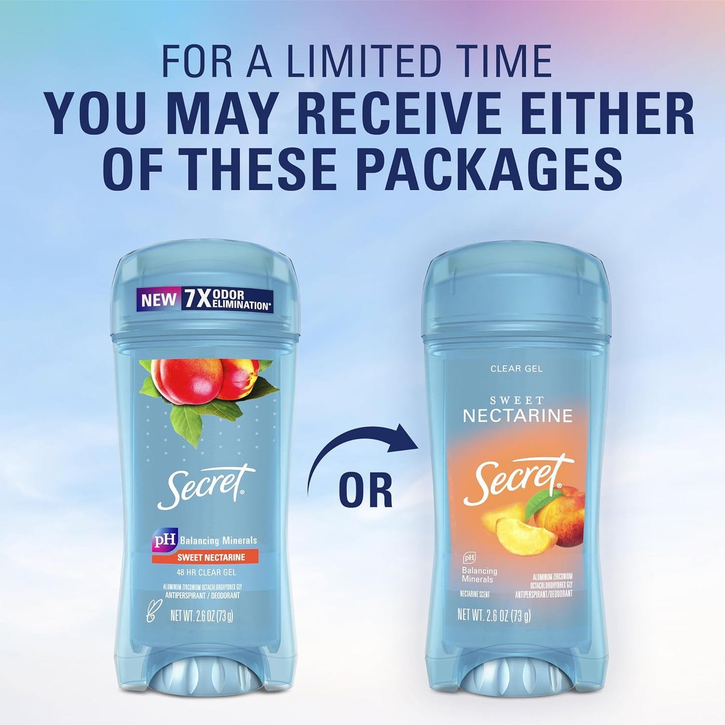 Secret Fresh Antiperspirant Deodorant for Women, 72hr Freshness on the Rocks with Pro-Hyaluronic Acid, Miami Mocktails Edition, Clear Gel, Pineapple Paradise with Pineapple & Coconut Scent, 2.6 oz