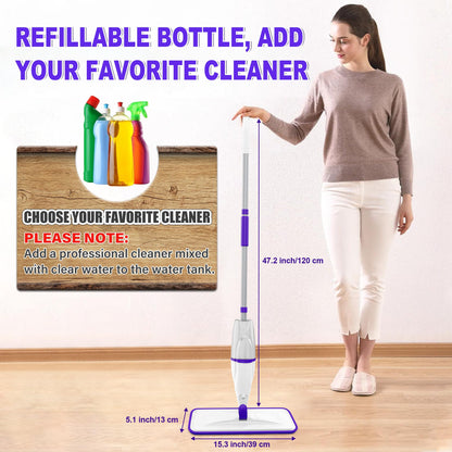 Microfiber Spray Mops for Floors Cleaning: Wet Dry Mop Hardwood Floor Mops