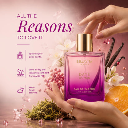 Bellavita Luxury Honey Oud Eau de Parfum | 100 ml (3.4 fl.oz.) | Perfume for Men and Women | Sweet Honey, Bergamot, Oud, and Amber Notes