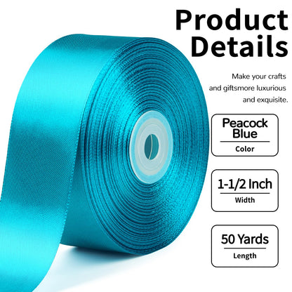 Mauproy Dusty Rose Satin Ribbon, 1-1/2 Inch, 50 Yards