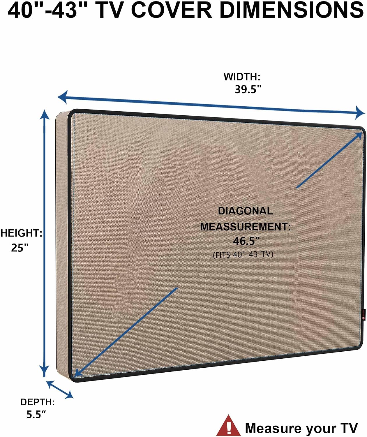 iBirdie Outdoor TV Cover 55 to 58 inch Weatherproof and Waterproof