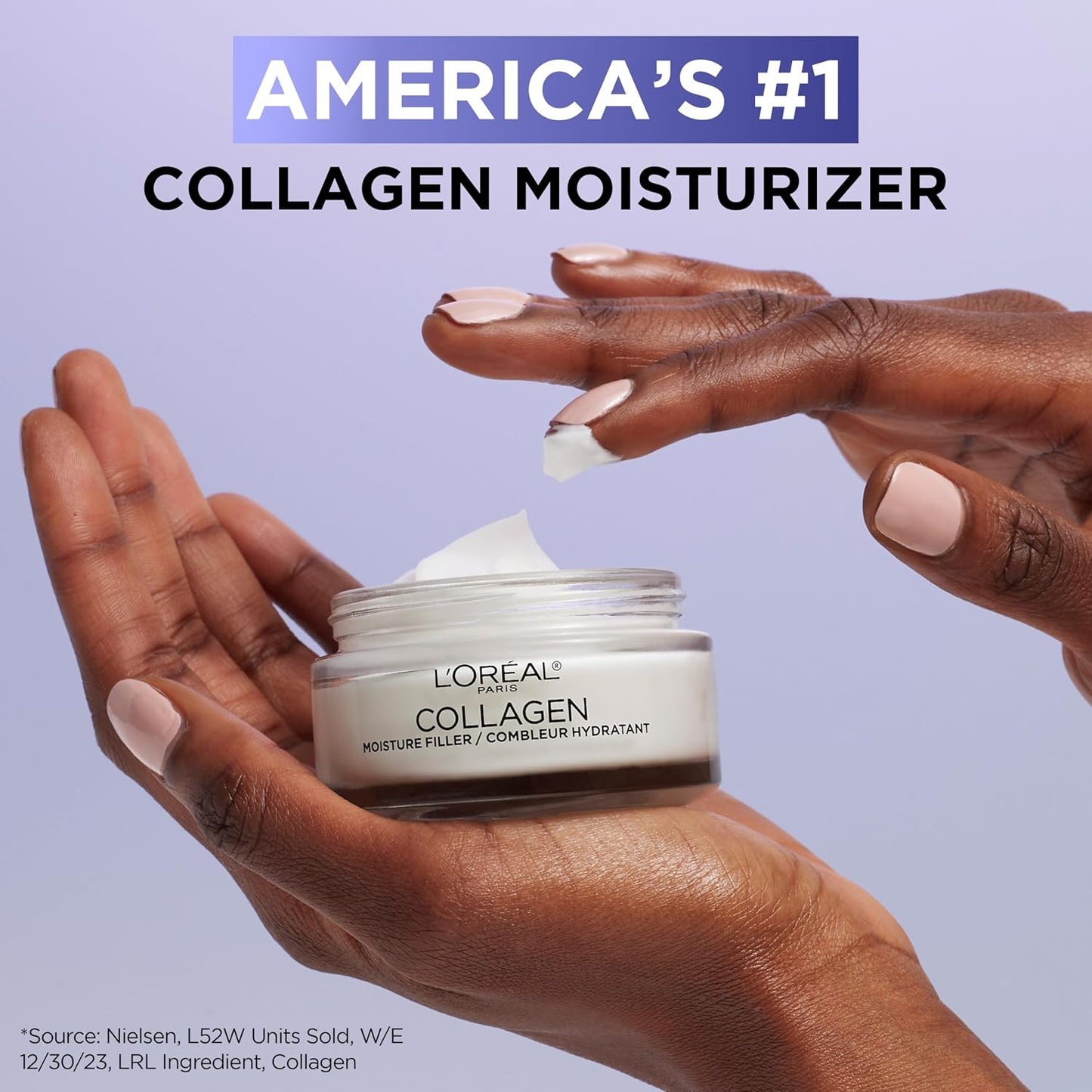 L’Oreal Paris Collagen Daily Face Moisturizer, Anti Aging Face Cream to Reduce Wrinkles and Provide Intense Hydration, 1.7 oz