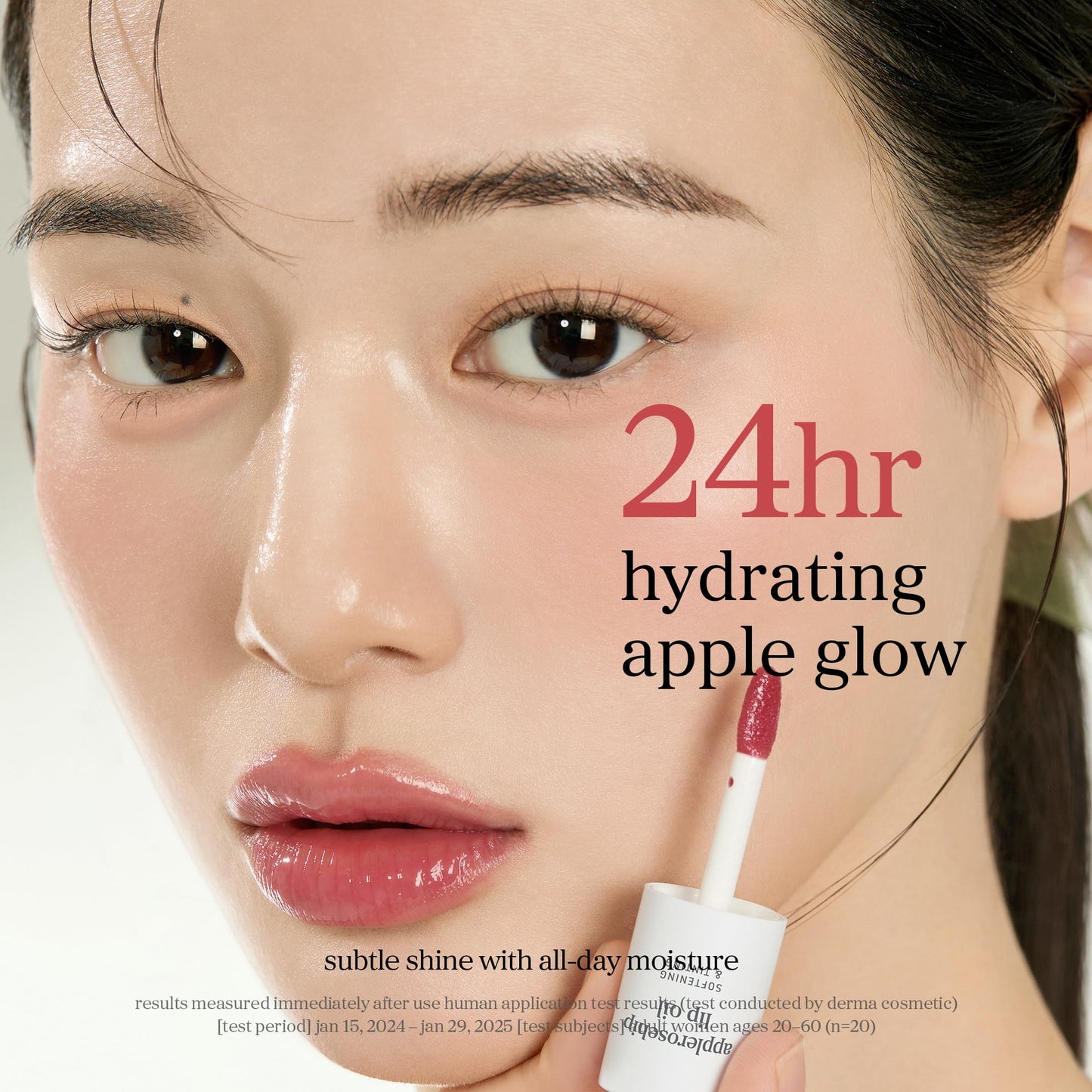 NOONI Korean Lip Oil - Applepeony - pH Color-Changing Plumping Lip Gloss