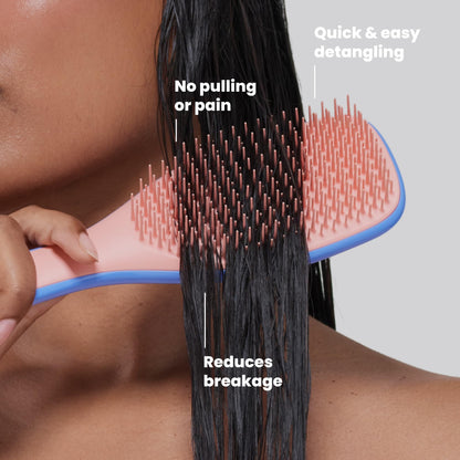 Tangle Teezer Ultimate Detangler Brush, Straight to Wavy, Liquorice Black