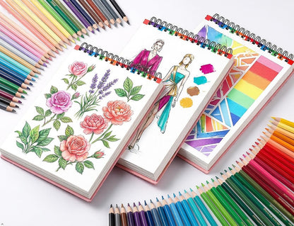 Soucolor Sketch Book 9" x 12", 100 Sheets Kids Art Sketchbook Drawing Pad