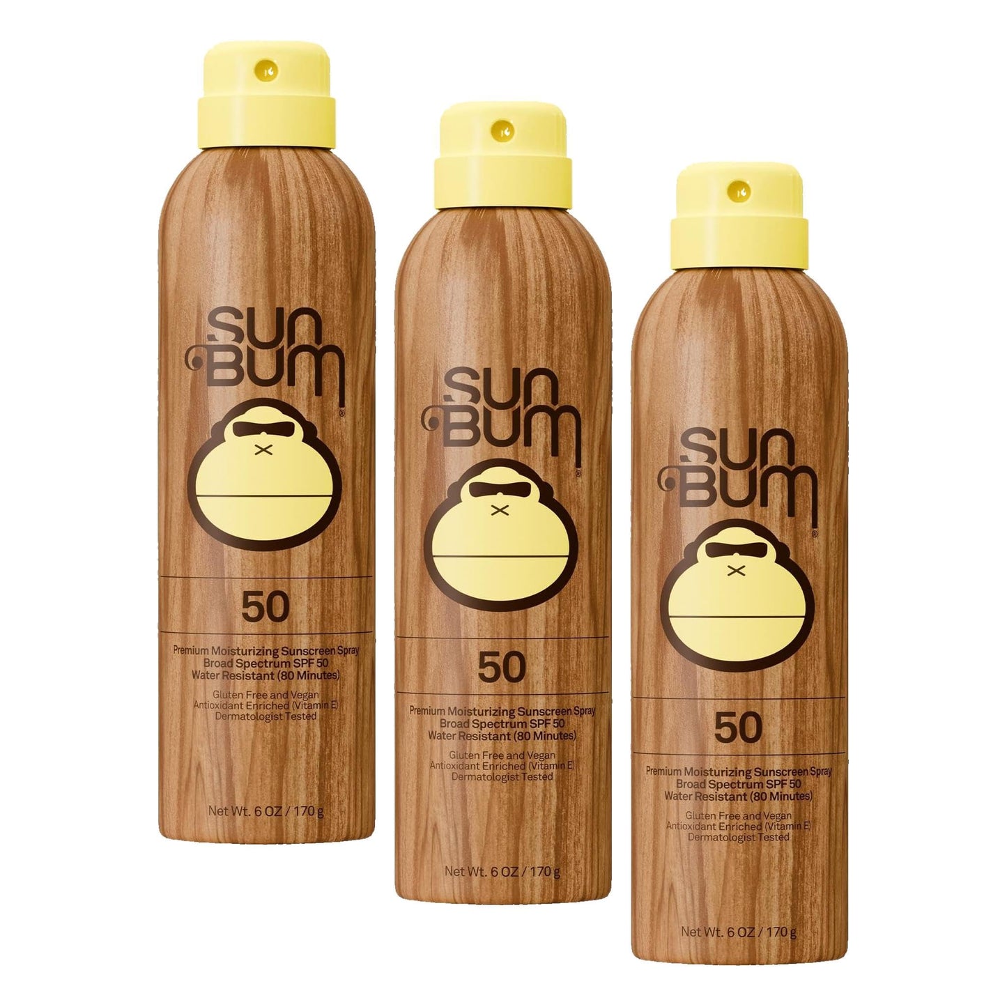 Sun Bum Original SPF 50 Broad Spectrum Sunscreen Body Spray - 6 oz (2-Pack)