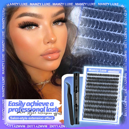 Lash Clusters Wispy 100D Eyelash Clusters 10-18mm Fluff Cluster Eyelash Extensions D Curl No Plastic Feel Individual Lashes Extension 204 Pcs Versatile False Eyelashes Clusters