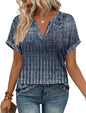 WIHOLL Womens Blouses Spring Tops Short Sleeve Shirts Dressy Casual Summer Vacation Fashion Clothing 2026