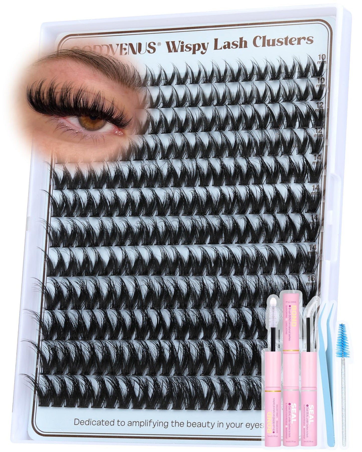 Goddvenus Pre-made Spikes Lash Clusters Wispy Manga Eyelash Clusters