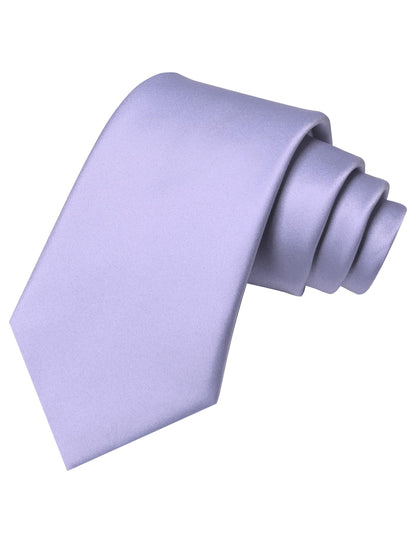 JEMYGINS Solid Color Tie Mens Necktie for Business and Wedding