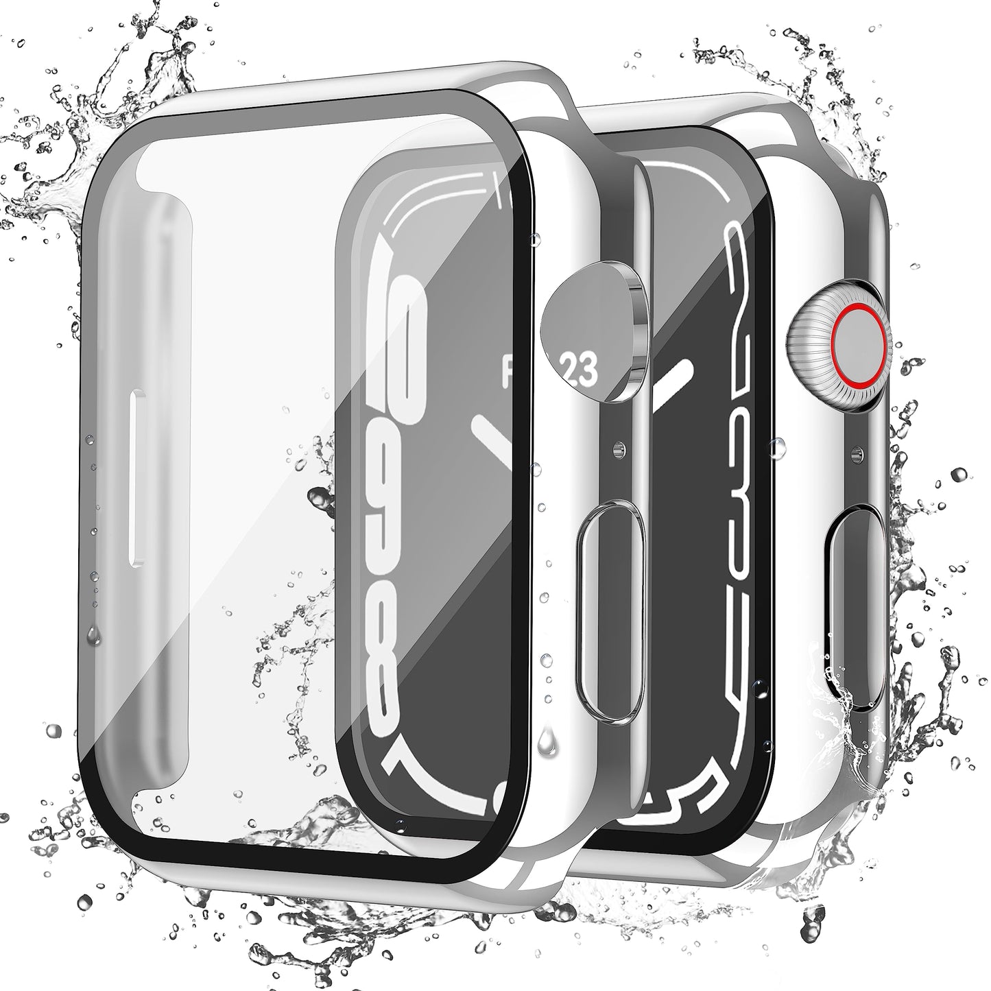 Misxi 2-Pack Waterproof Case for 46mm Apple Watch Series 11/10