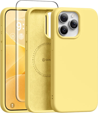 GONEZ Magnetic for iPhone 17 Pro Max Case, Silicone Cover Stone