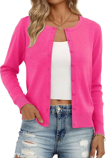 Trendy Queen Women's Lightweight Knit Cardigan