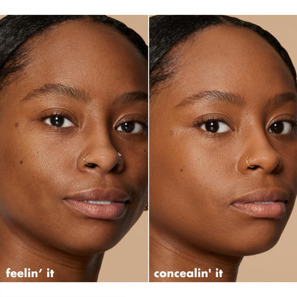 e.l.f. Hydrating Camo Concealer, Covers Blemishes & Under-Eye Circles, Full-Coverage & Delivers A Satin Finish, Vegan & Cruelty-Free, Light Ivory