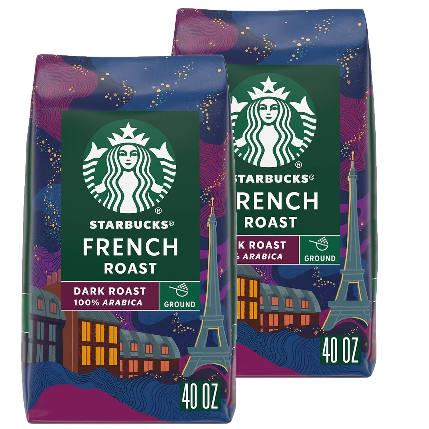 Starbucks Ground Coffee, Dark Roast Coffee, Italian Roast, 100% Arabica, 1 bag (18 oz)