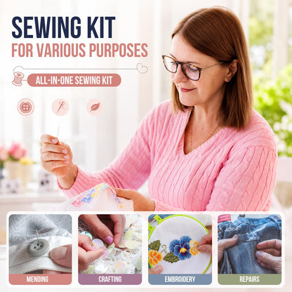 Coquimbo Sewing Kit for Adults, Christmas Stocking Stuffers for Teen Girls